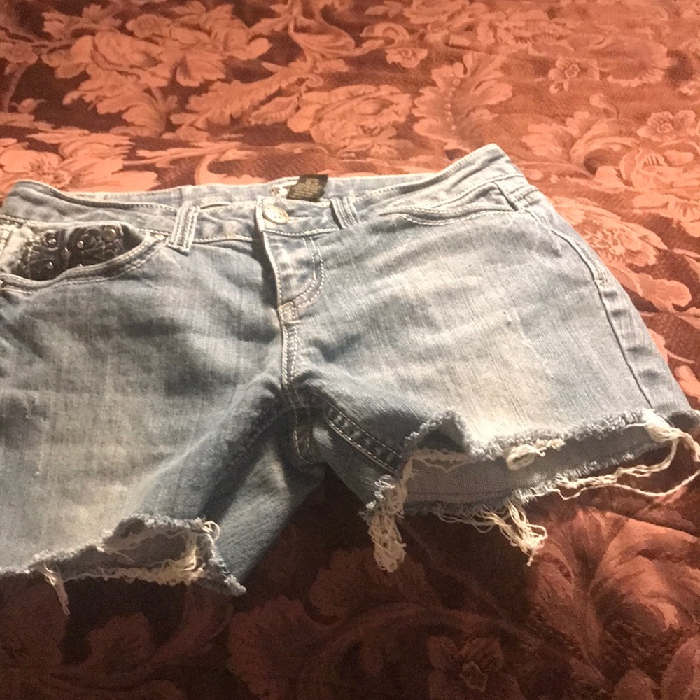 Denim blue shorts
